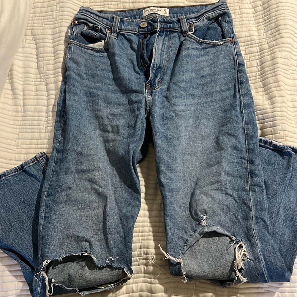 Abercrombie&Fitch Ankle Straight Ultra High Rise Jeans